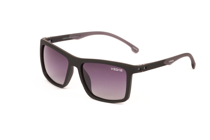 VEGAS Full Rim Rectangular Men Grey  Sunglasses V3011 C2 - Image 1